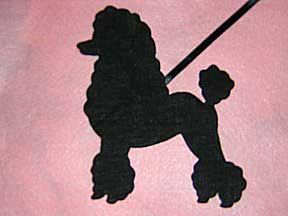 Poodle Pattern To Make The 50 S Poodle Skirt Place The Poodle Applique