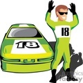 Royalty Free Animated Race Car Clipart Image Picture Art   370344