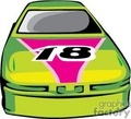 Royalty Free Nascar Race Car And Driver Clipart Image Picture Art    