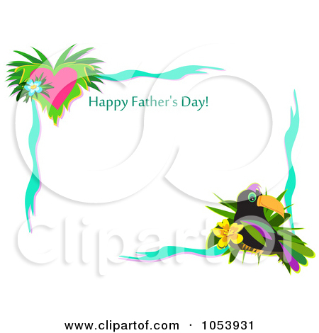 Royalty Free  Rf  Clipart Illustration Of A Happy Fathers Day Cloud