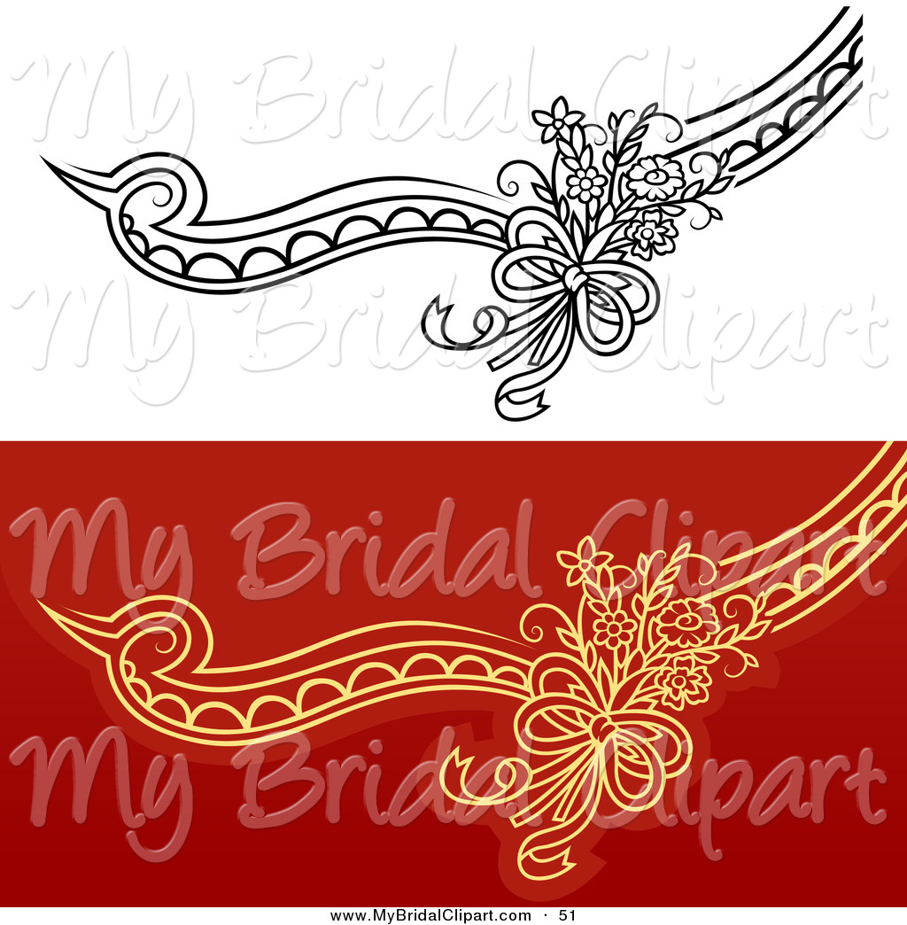 Royalty Free Wedding Design Element Stock Bridal Clipart Illustrations