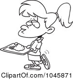 School Lunch Clipart Black And White Cartoon Black And White