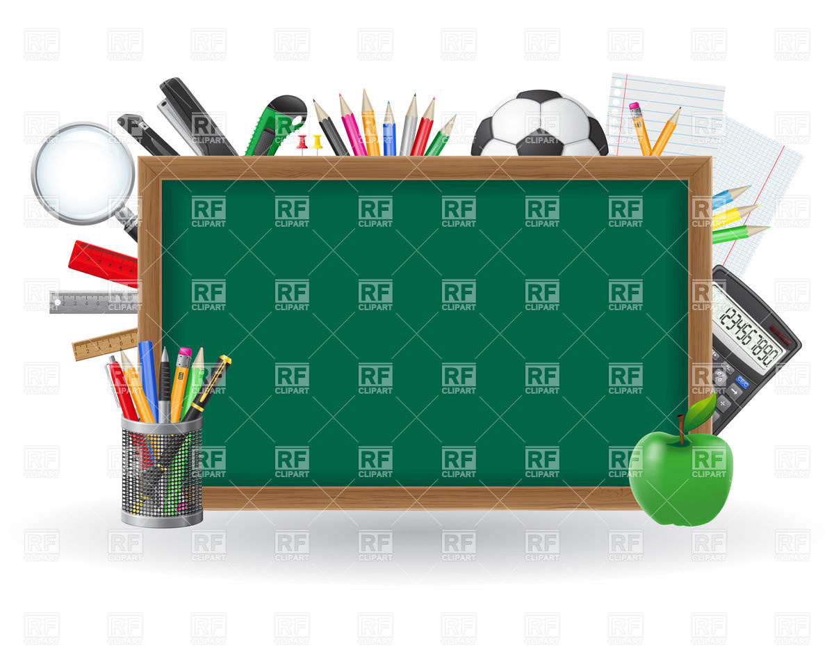 School Supplies And Stationery Download Royalty Free Vector Clipart    