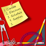 School Supplies Background Royalty Free Stock Image