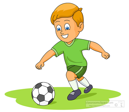 Soccer Clipart   Soccer Player Running To Kick Ball 04   Classroom