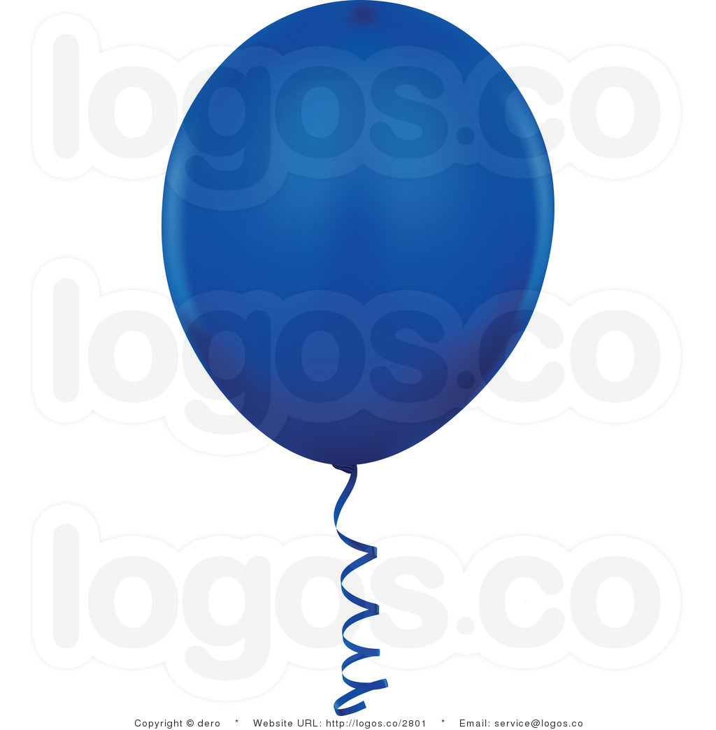 Blue Balloon Clipart Royalty Free Dark Blue Balloon Logo By Dero 2801