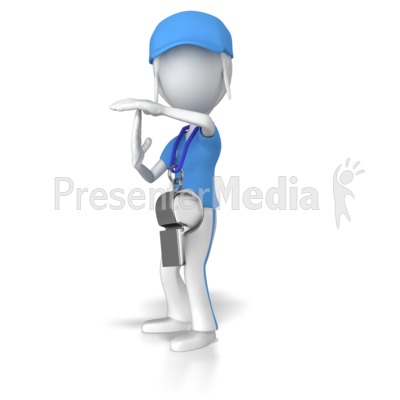 Female Coach Time Out Sign   Presentation Clipart   Great Clipart For