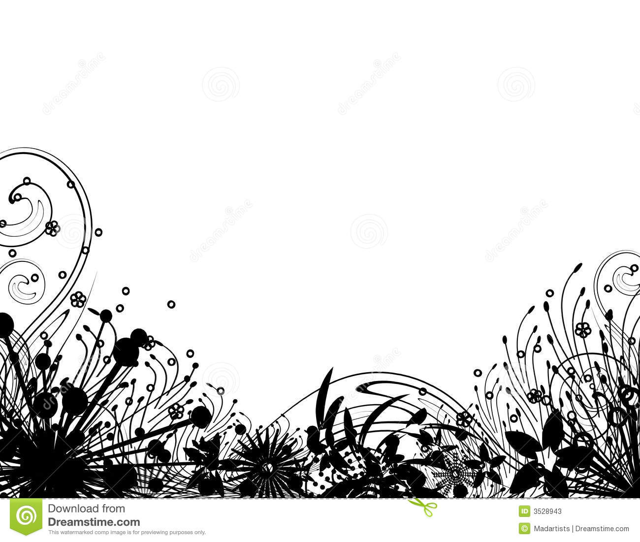 Flower Garden Clipart Black And White Images   Pictures   Becuo