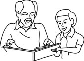 Free Black And White People Outline Clipart   Clip Art Pictures