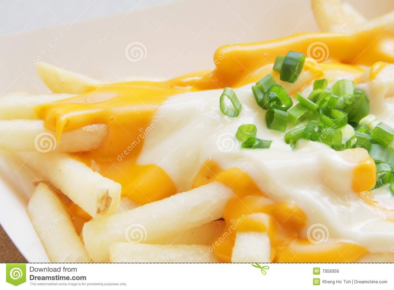 French Fries With Melted Cheese Royalty Free Stock Image   Image    