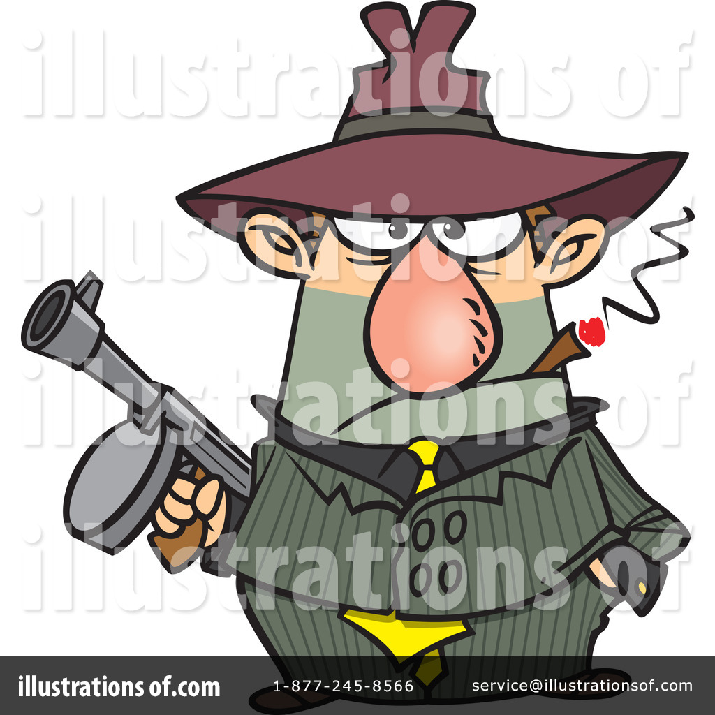 Gangster Clipart  441282 By Ron Leishman   Royalty Free  Rf  Stock    