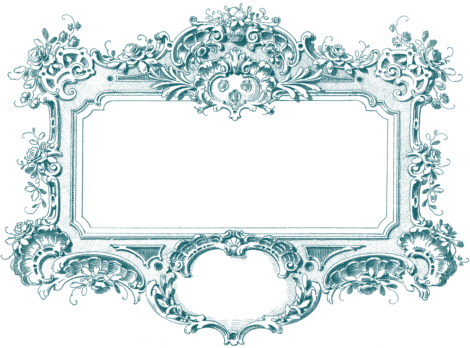 Gorgeous Baroque Frame Images   The Graphics Fairy
