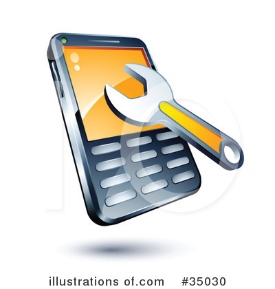 On Royalty Free Rf Cell Phone Clipart Illustration By Beboy Stock