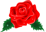 One Red Rose Clipart Red Rose Vector Clip Art Image