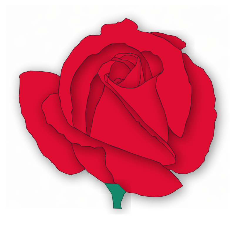 Single Red Rose Clip Art This Large Red Rose Clip Art