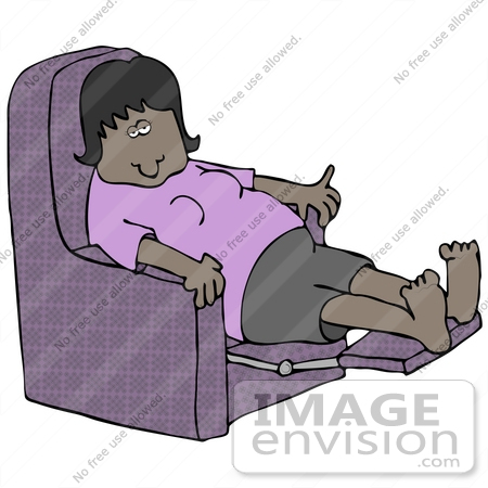 Sit Back And Relax Clipart  30207 Clip Art Graphic Of An
