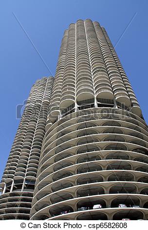 Stock Photo   Marina City In Chicago   Stock Image Images Royalty