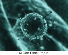 Virus Close Up   3d Rendered Illustration Of A Virus