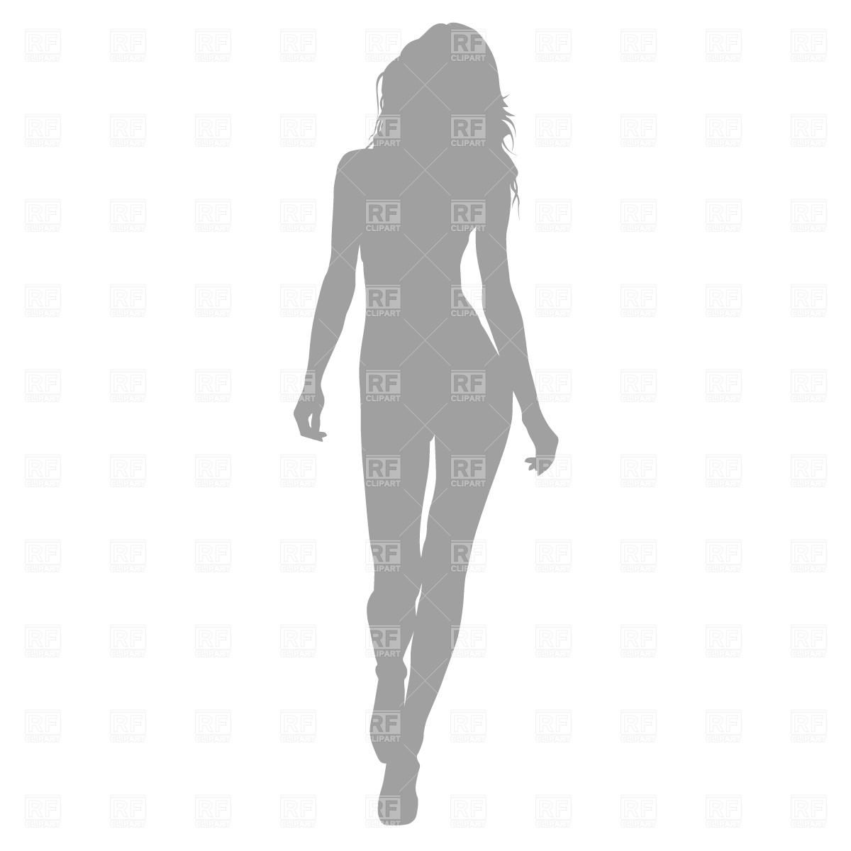 Catwalk Model Silhouette Download Royalty Free Vector Clipart  Eps