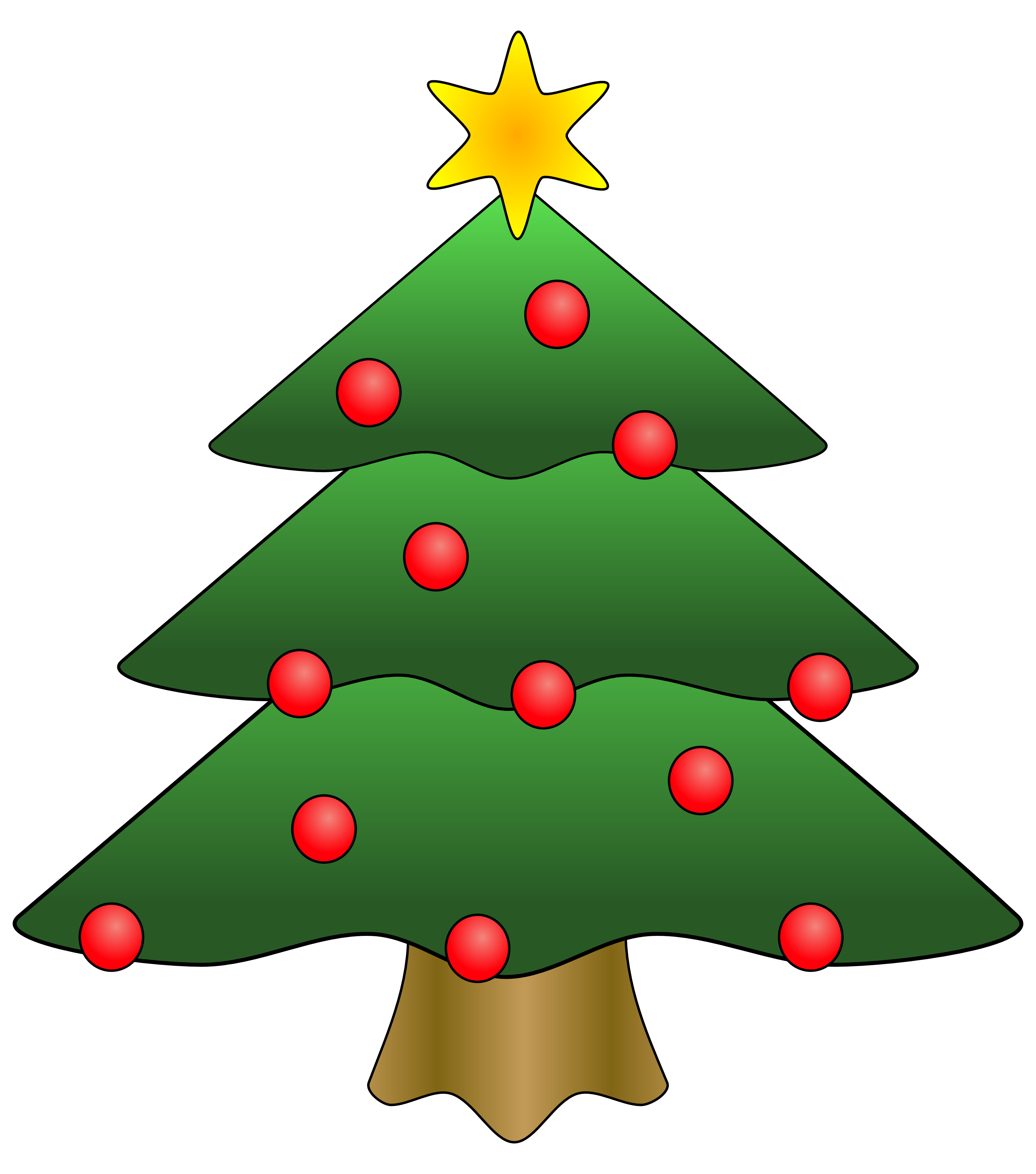 Clipart Christmas Tree With Presents   Clipart Panda   Free Clipart