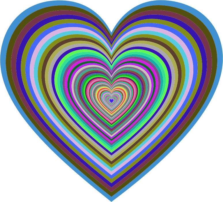Clipart   Psychedelic Hearts Tunnel
