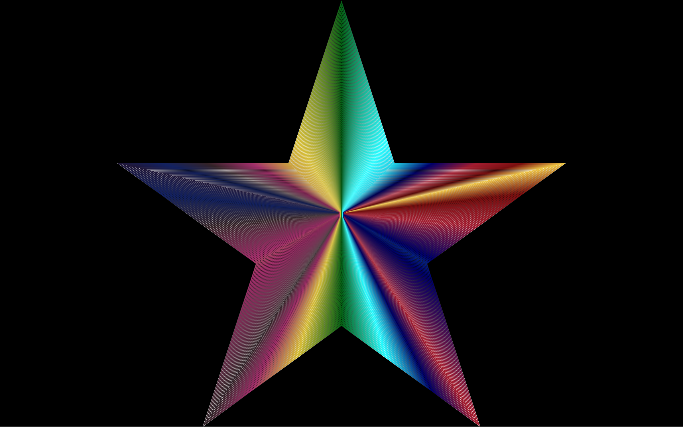 Clipart   Psychedelic Star