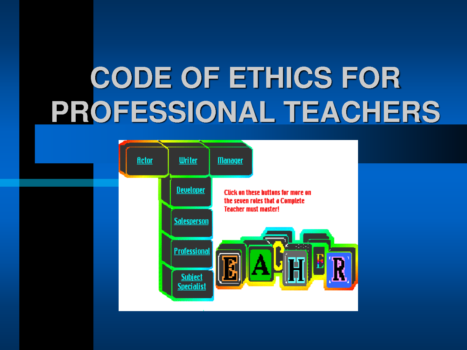 Code Of Ethics For Professional Teachers
