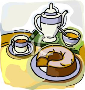 Coffee And Cake   Royalty Free Clipart Picture