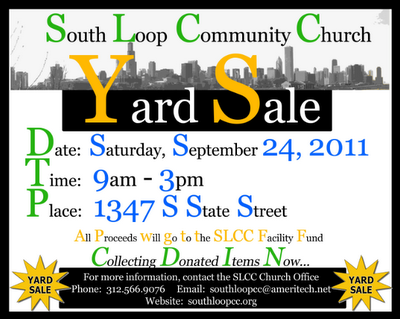 Connection  Yard Sale At South Loop Community Church This Saturday