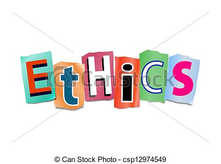 Drawing Of Ethics Concept   Illustration Depicting Cutout Printed