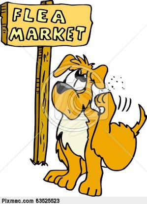 Flea Market Clipart Flea Market Sign   Dog