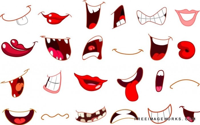 Happy Mouth Clipart Cartoon Girl Happy Mouth