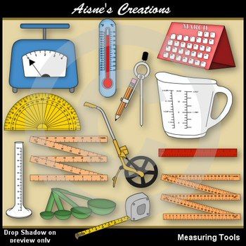Measuring Tools Clipart Pack  Clipart Pack Tools Clipart