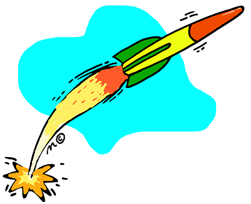 Model Rocket  In Color    Clip Art Gallery