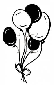 Recess Clipart Black And White Black And White Balloon Bunch Royalty