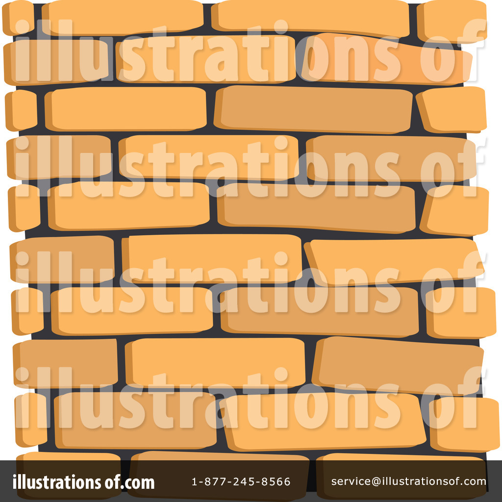 Royalty Free  Rf  Brick Wall Clipart Illustration  1052719 By Lal