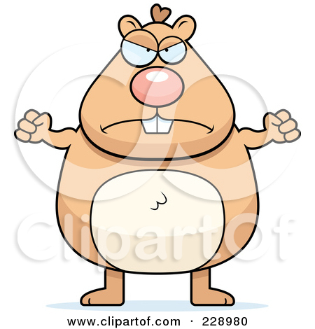 Royalty Free  Rf  Clipart Illustration Of A Hyper Hamster Running By