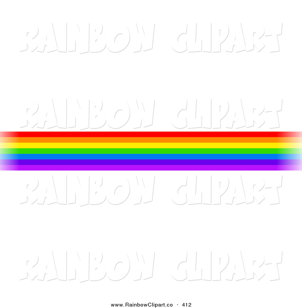 Vector Clip Art Of A Border Of Rainbow Lines On White By Prawny    412