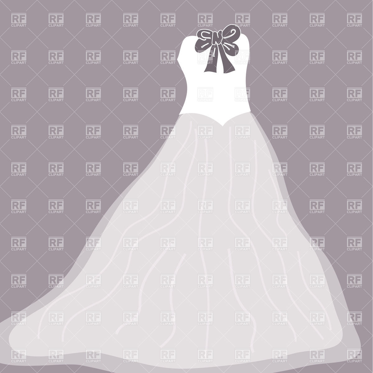 Wedding Dress Download Royalty Free Vector Clipart  Eps 