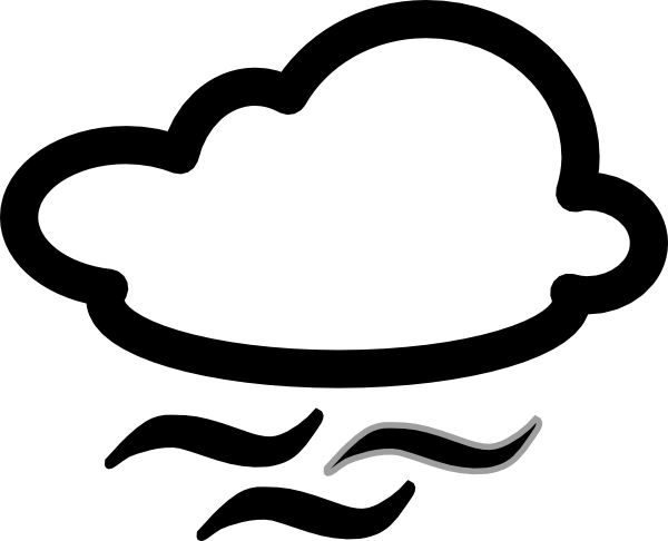 Windy Clipart Black And White Black Wind Hi Png