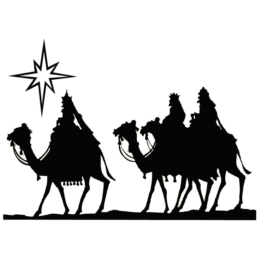 Wise Men Clipart Black And White Magi Wise Men Clipart