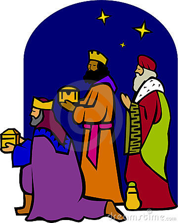 Wise Men Clipart Three Wisemen Nativity Eps
