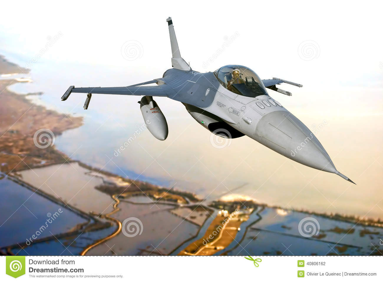 Air Force F 16 Fighting Falcon Aircraft Plane In Flight Over American