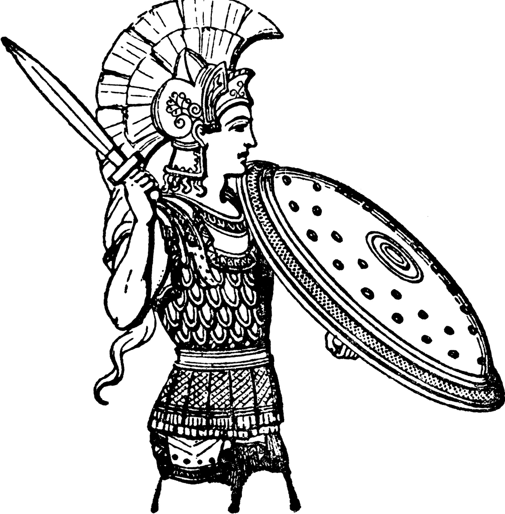 Ancient Greek Armour Items As Helmets Cuirasses Shields Swords
