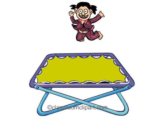 Animated Clipart  Boy Jumping Trampoline C   Classroom Clipart