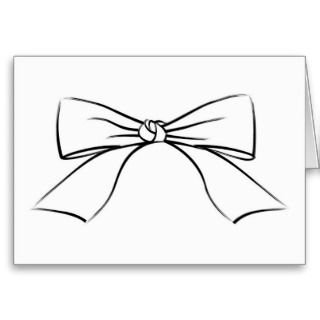 Black And White Ribbon Bow Clip Art