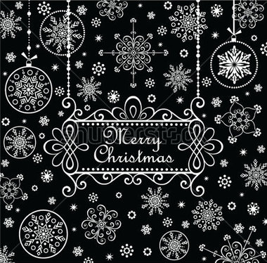 Christmas Greeting Card Black And White 120712801 Jpg