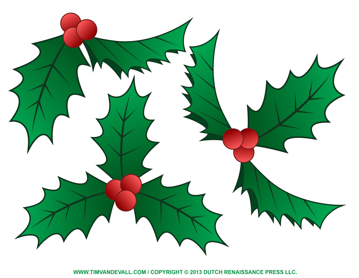Free Holly Clip Art Border And Christmas Decoration Images