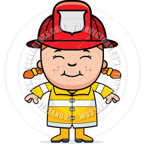 Girl Firefighter By Cory Thoman   Toon Vectors Eps  8711