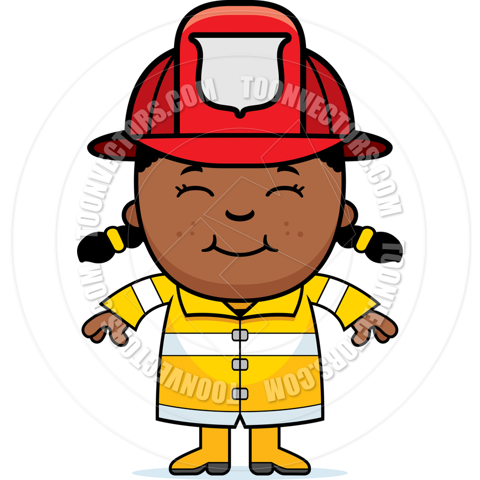 Girl Firefighter By Cory Thoman   Toon Vectors Eps  8712